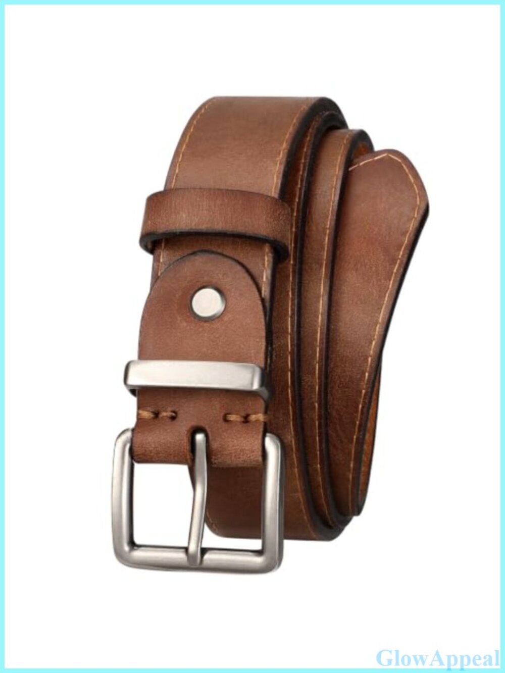 Full Grain Leather Belt for Women Adjustable Waist Belt Jeans Pants